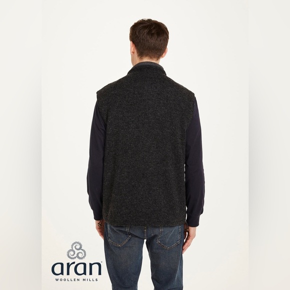 ARAN CRAFTS | men’s Full zip fleece Gilet | size xl - Picture 2 of 7